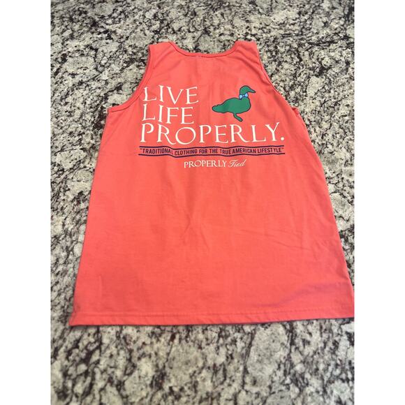Properly Tied live life properly womens top size S sunset coral sleeveless - Picture 6 of 9